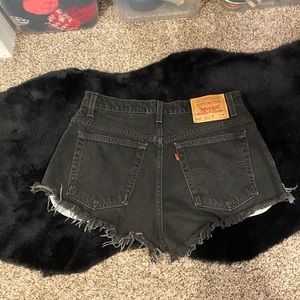 Levi’s grey womens cut off shorts
